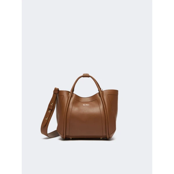 Max Mara Extra Small Leather Marine Bag in Brown Bronze | Mini Bags | Luxury Shoes 