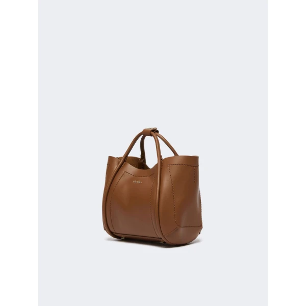Max Mara Extra Small Leather Marine Bag in Brown Bronze | Mini Bags | Luxury Shoes 