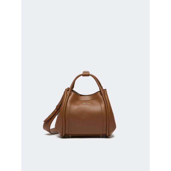 Max Mara Extra Small Leather Marine Bag in Brown Bronze | Mini Bags | Luxury Shoes 
