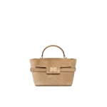 Max Mara Extra Small Margaux Suede Handbag in Beige | Mini Bags | Luxury Shoes 