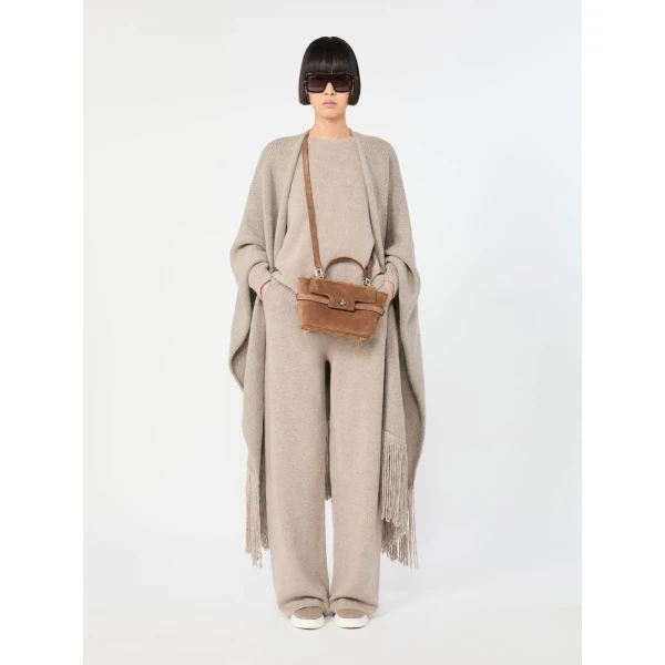 Max Mara Extra Small Margaux Suede Handbag in Brown | Mini Bags | Luxury Shoes 