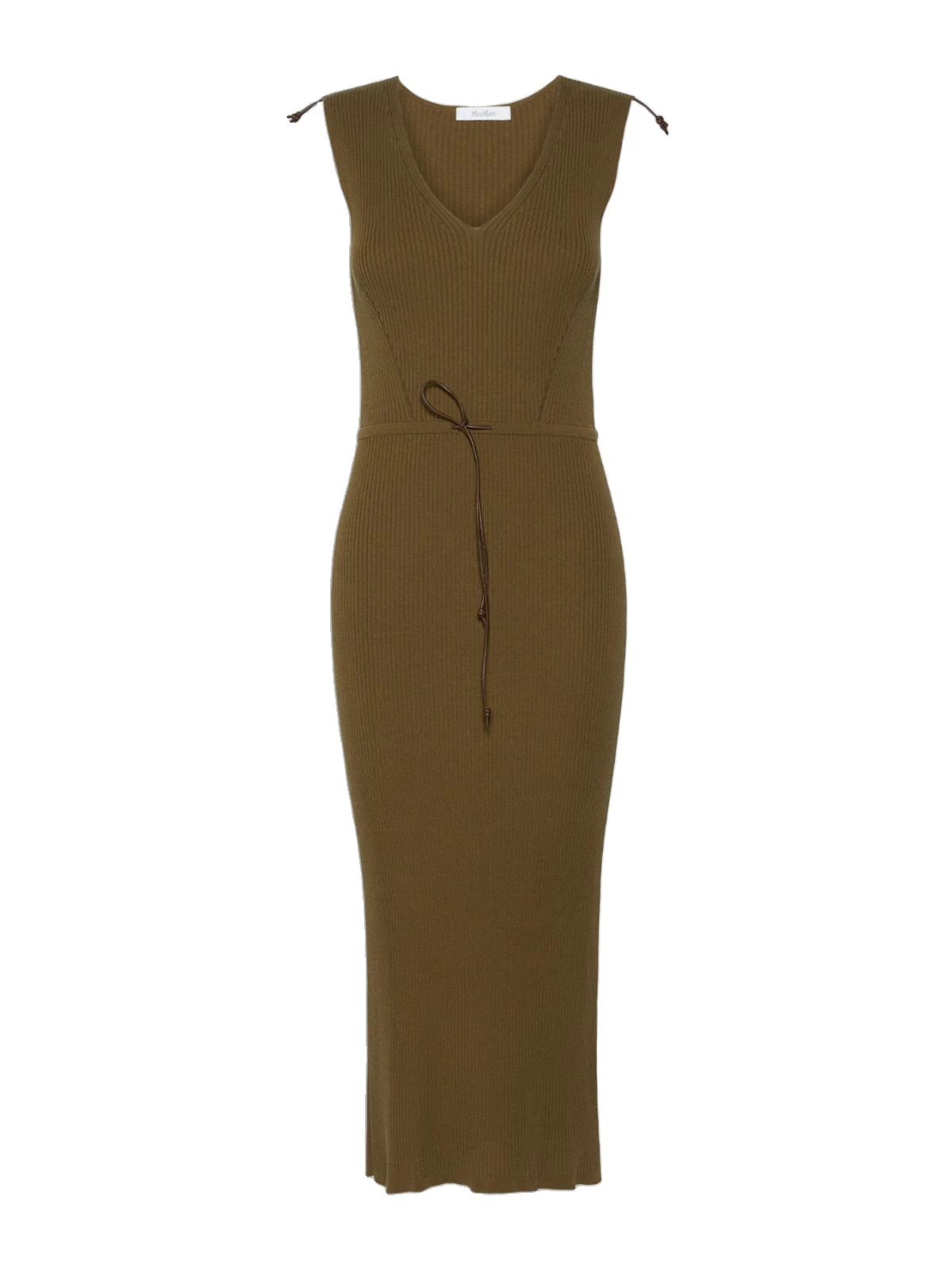 Max Mara Fado Rib-Knit Cotton and Viscose Dress in Mud Max Mara Fado Rib-Knit Cotton and Viscose Dress in Mud | Maxi Dresses | Luxury Shoes