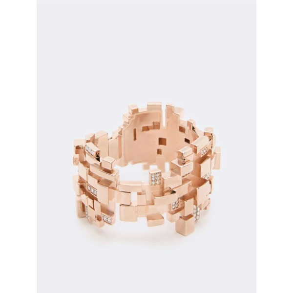 Max Mara Faida Rhinestone Bracelet in Bronze | Bracelets | Luxury Shoes 