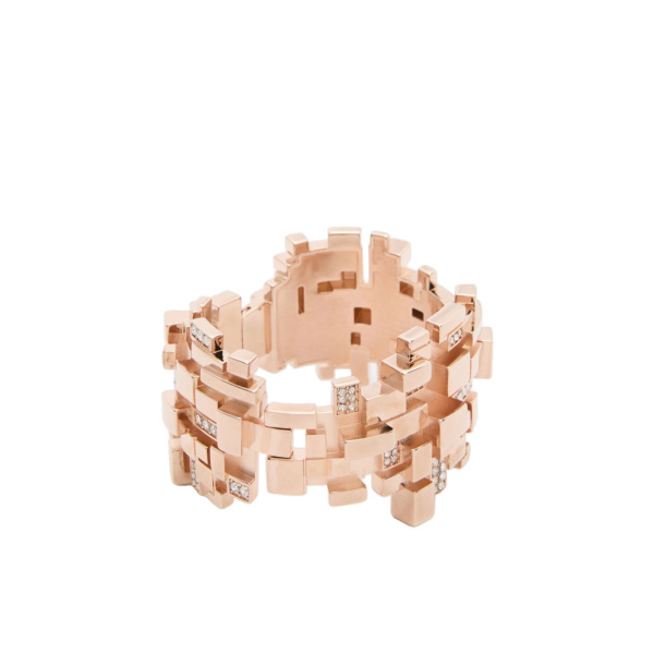 Max Mara Faida Rhinestone Bracelet in Bronze | Bracelets | Luxury Shoes 
