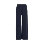 Max Mara Faida Viscose Crepe Knit Trousers in Ultramarine | Tailored pants | Luxury Shoes 