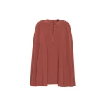Max Mara Falange Short Cady Cape Dress in Antique Rose | Mini Dresses | Luxury Shoes 