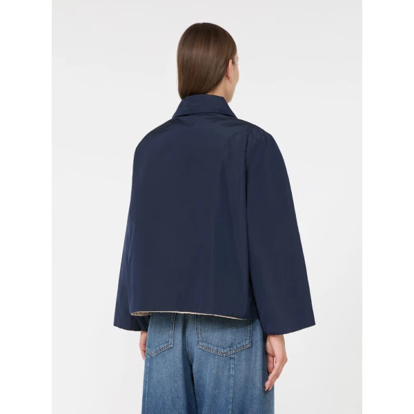 Max Mara Falena Reversible Padded Taffeta Jacket in Navy | Jackets | Luxury Shoes 