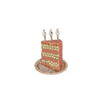 Max Mara Falla Rhinestone Brooch in Antique Rose | Brooches & Pins | Luxury Shoes 