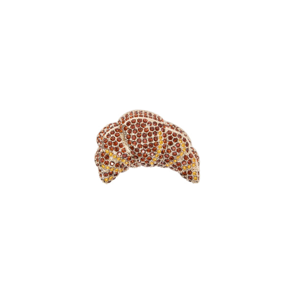 Max Mara Falla Rhinestone Brooch in Cornflower Blue | Brooches & Pins | Luxury Shoes 