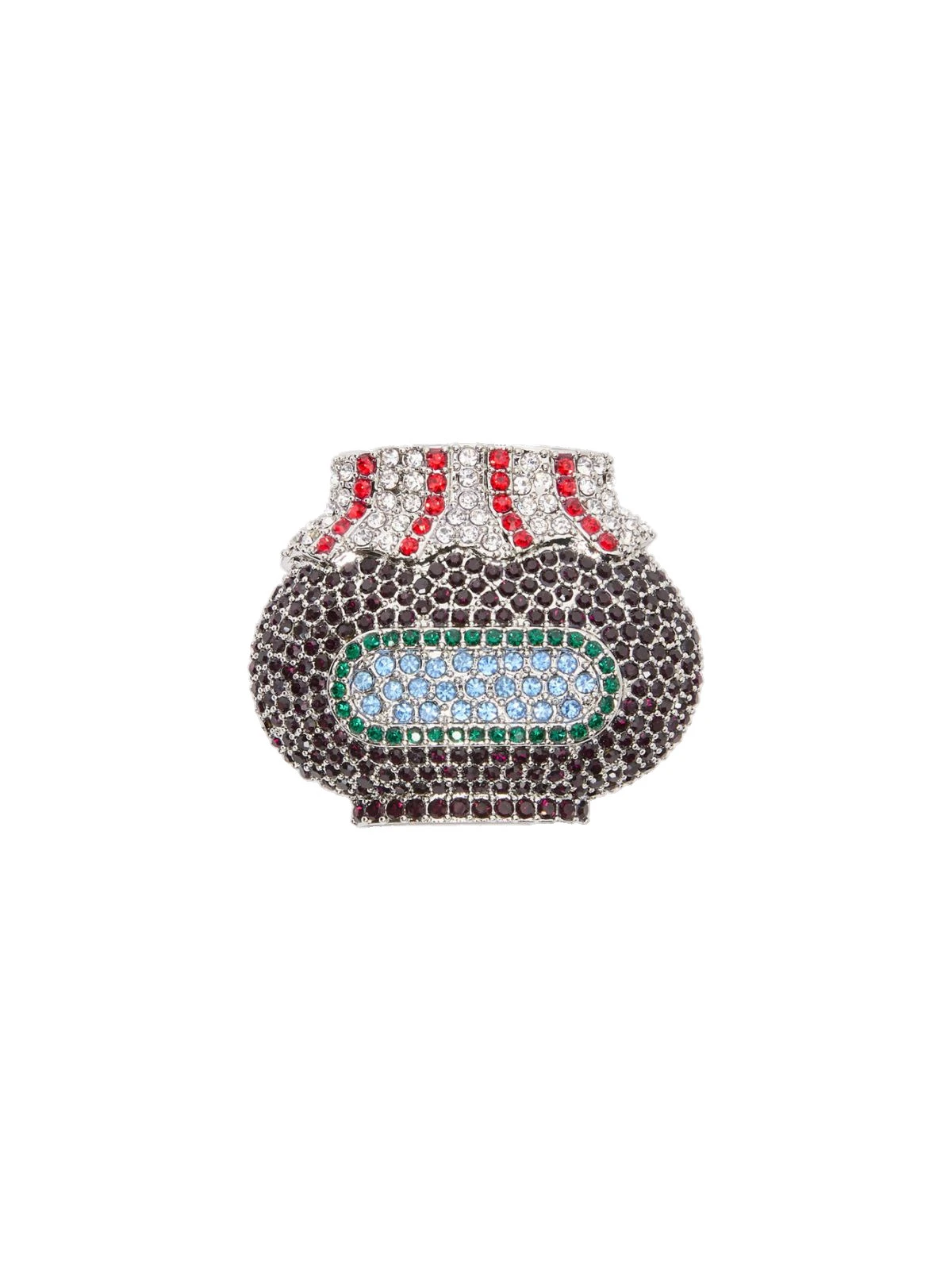 Max Mara Falla Rhinestone Brooch in Red Max Mara Falla Rhinestone Brooch in Red | Brooches & Pins | Luxury Shoes