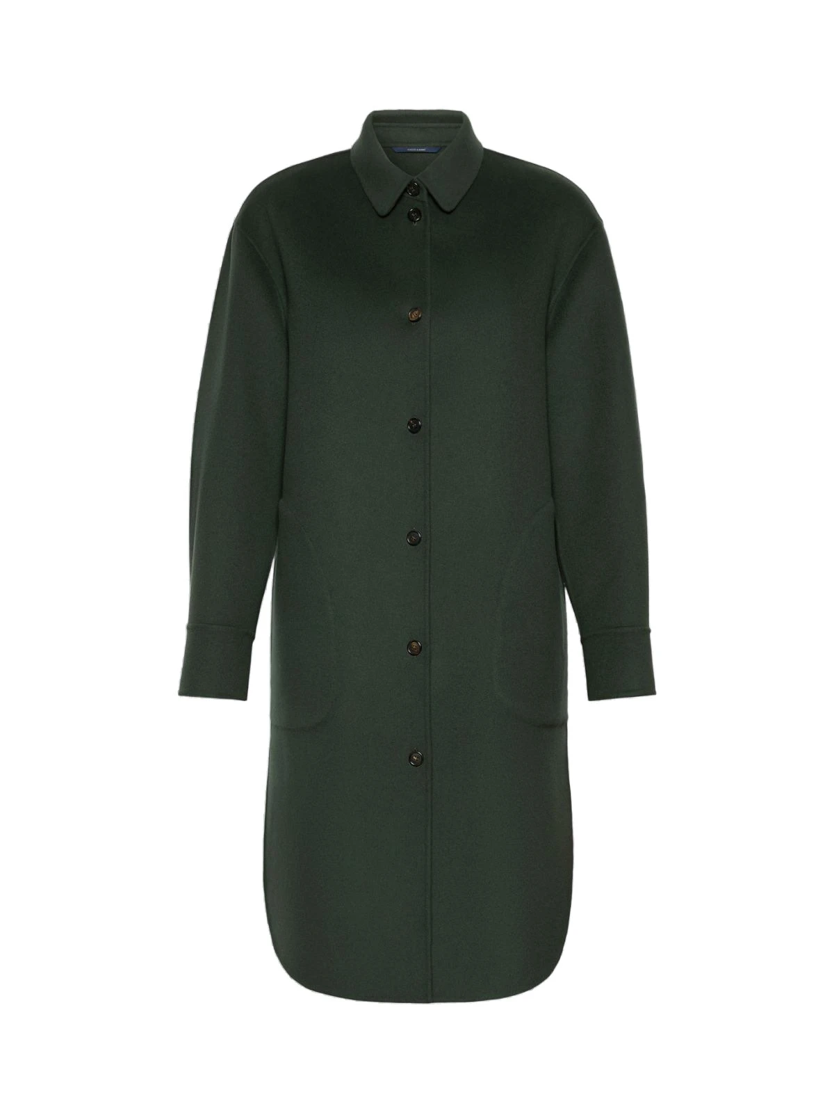 Max Mara Fante Wool Drap Midi Coat in Dark Green Max Mara Fante Wool Drap Midi Coat in Dark Green | Wool Coat | Luxury Shoes