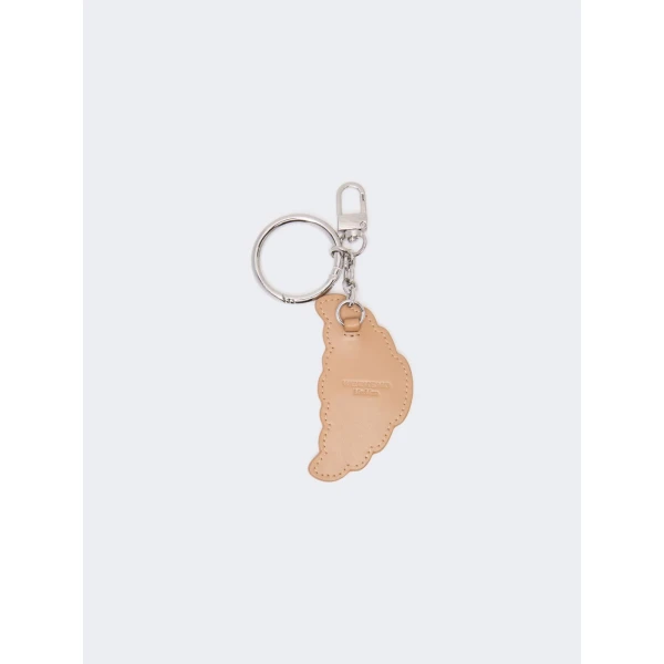 Max Mara Fantino Leather Keyring in Brown | Bag charms | Luxury Shoes 