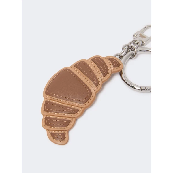 Max Mara Fantino Leather Keyring in Brown | Bag charms | Luxury Shoes 
