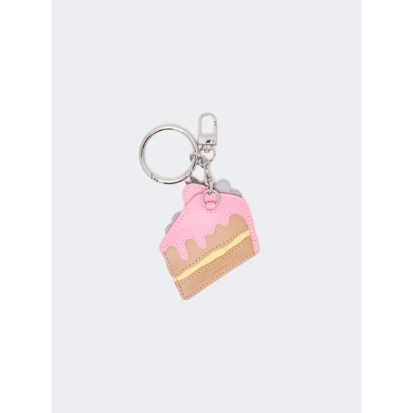 Max Mara Fantino Leather Keyring in Pink | Bag charms | Luxury Shoes 