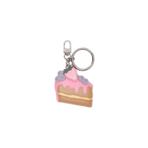 Max Mara Fantino Leather Keyring in Pink | Bag charms | Luxury Shoes 