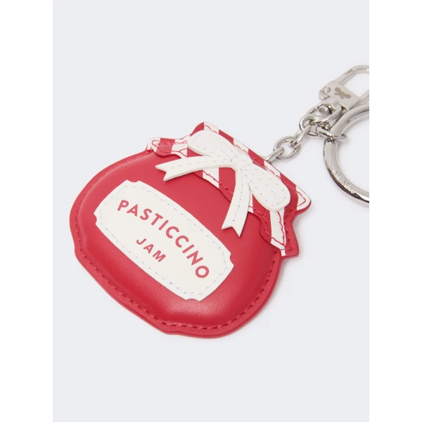 Max Mara Fantino Leather Keyring in Red | Bag charms | Luxury Shoes 
