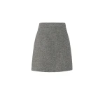 Max Mara Farnese Wool Blend Mini Skirt in Dark Grey | Mini Skirts | Luxury Shoes 