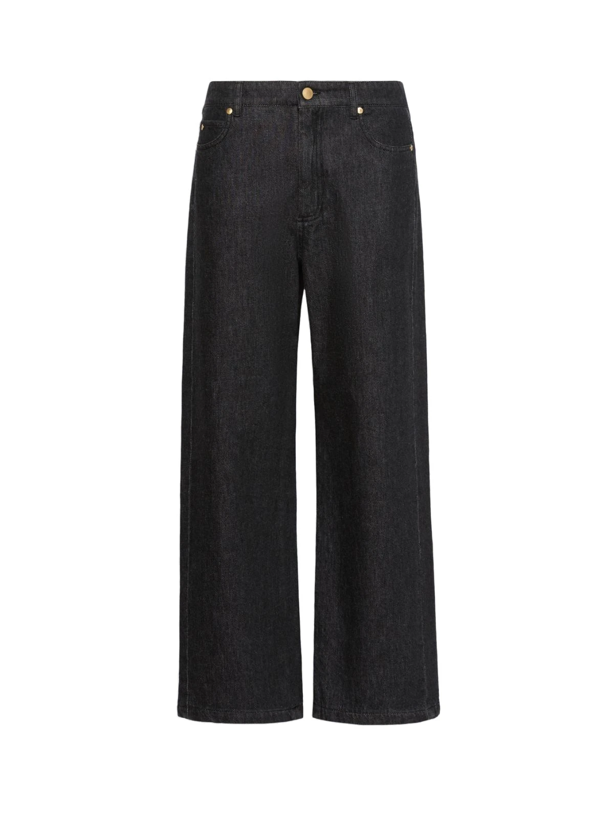 Max Mara Faro Straight-Leg Cotton Denim Jeans in Black Max Mara Faro Straight-Leg Cotton Denim Jeans in Black | Denim | Luxury Shoes