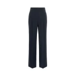 Max Mara Fascia Compact Cady Trousers in Midnight Blue | Tailored pants | Luxury Shoes 