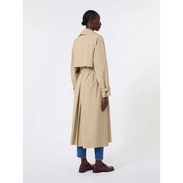 Max Mara Fatto Long Water-Repellent Trench Coat in Beige | Trench Coat | Luxury Shoes 