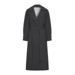 Max Mara Fatto Long Water-Repellent Trench Coat in Black | Trench Coat | Luxury Shoes 