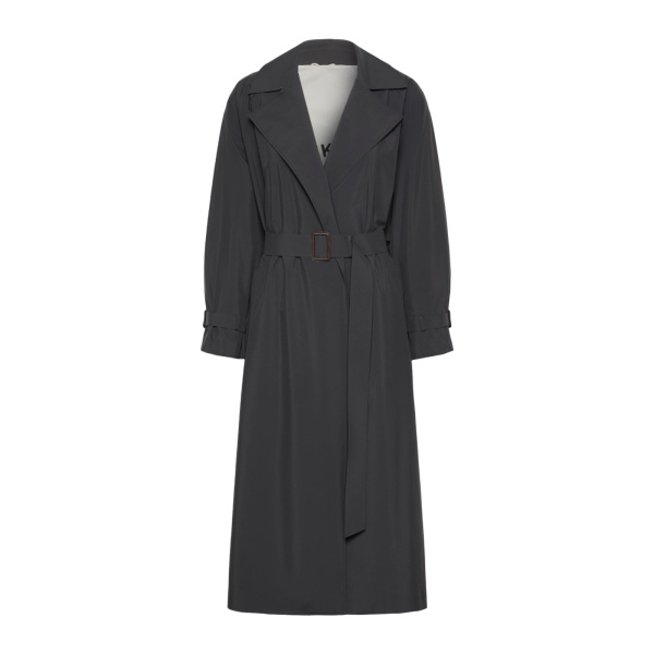 Max Mara Fatto Long Water-Repellent Trench Coat in Black | Trench Coat | Luxury Shoes 
