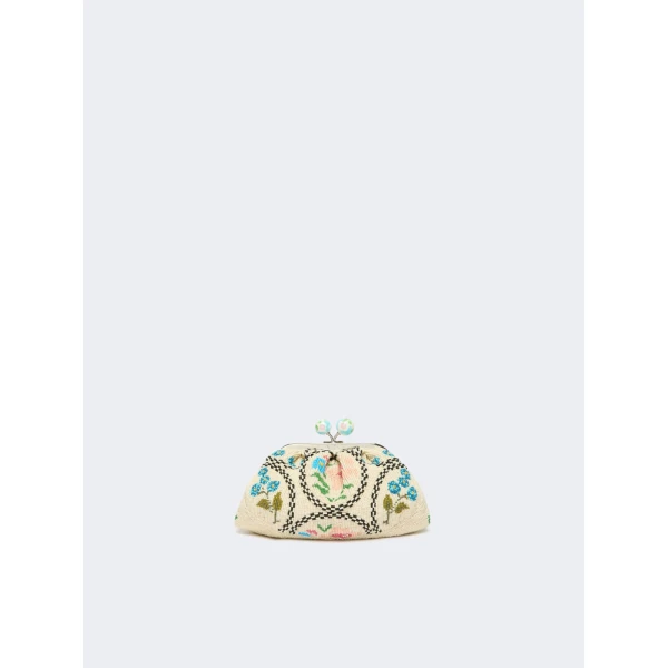 Max Mara Favella Extra Small Beaded Pasticcino Bag in Pink | Mini Bags | Luxury Shoes 