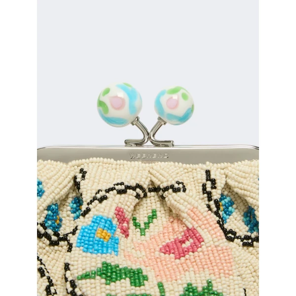 Max Mara Favella Extra Small Beaded Pasticcino Bag in Pink | Mini Bags | Luxury Shoes 
