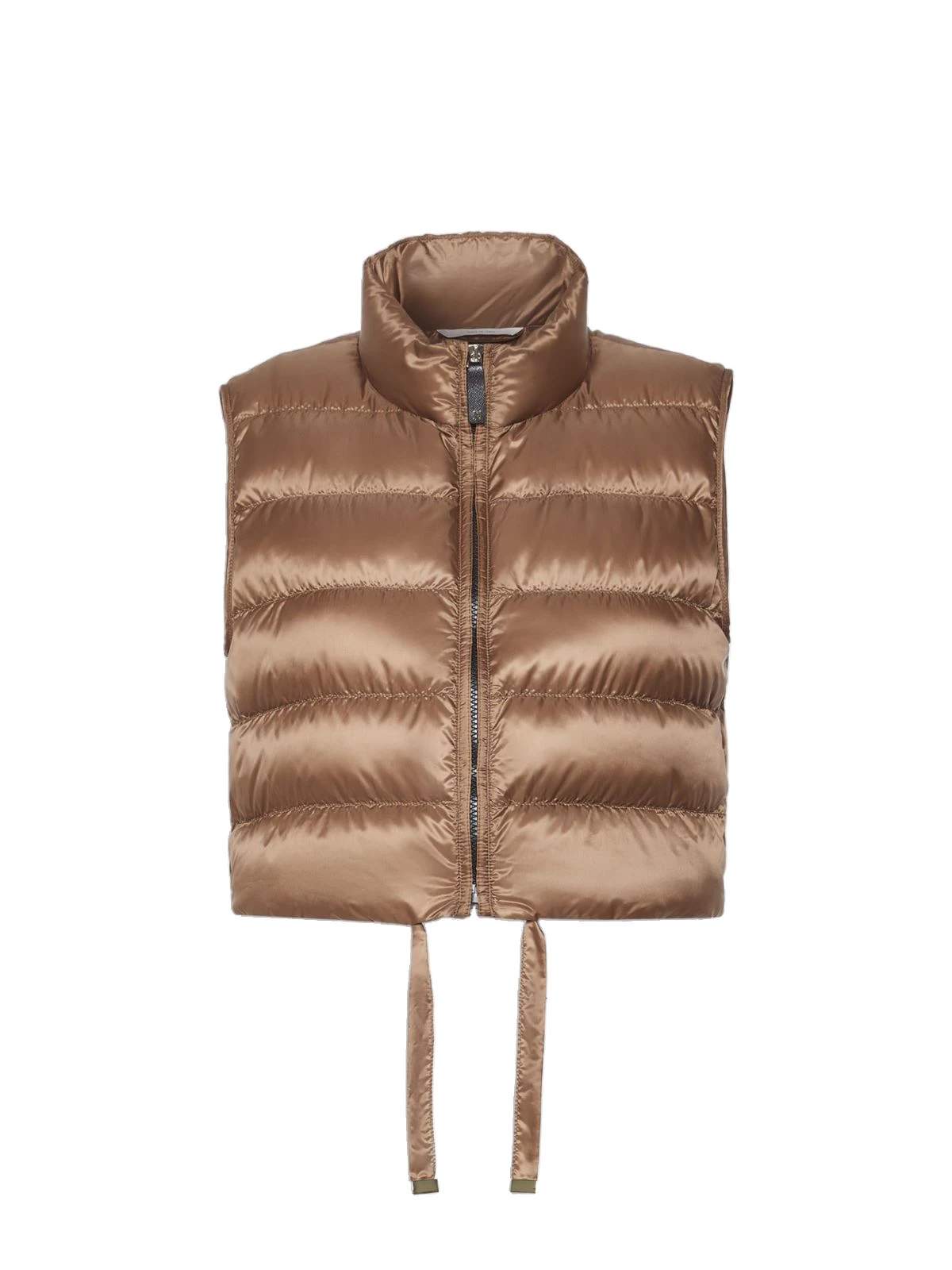Max Mara Favilla Water-Repellent Padded Cropped Gilet in Honey Max Mara Favilla Water-Repellent Padded Cropped Gilet in Honey | Vests | Luxury Shoes