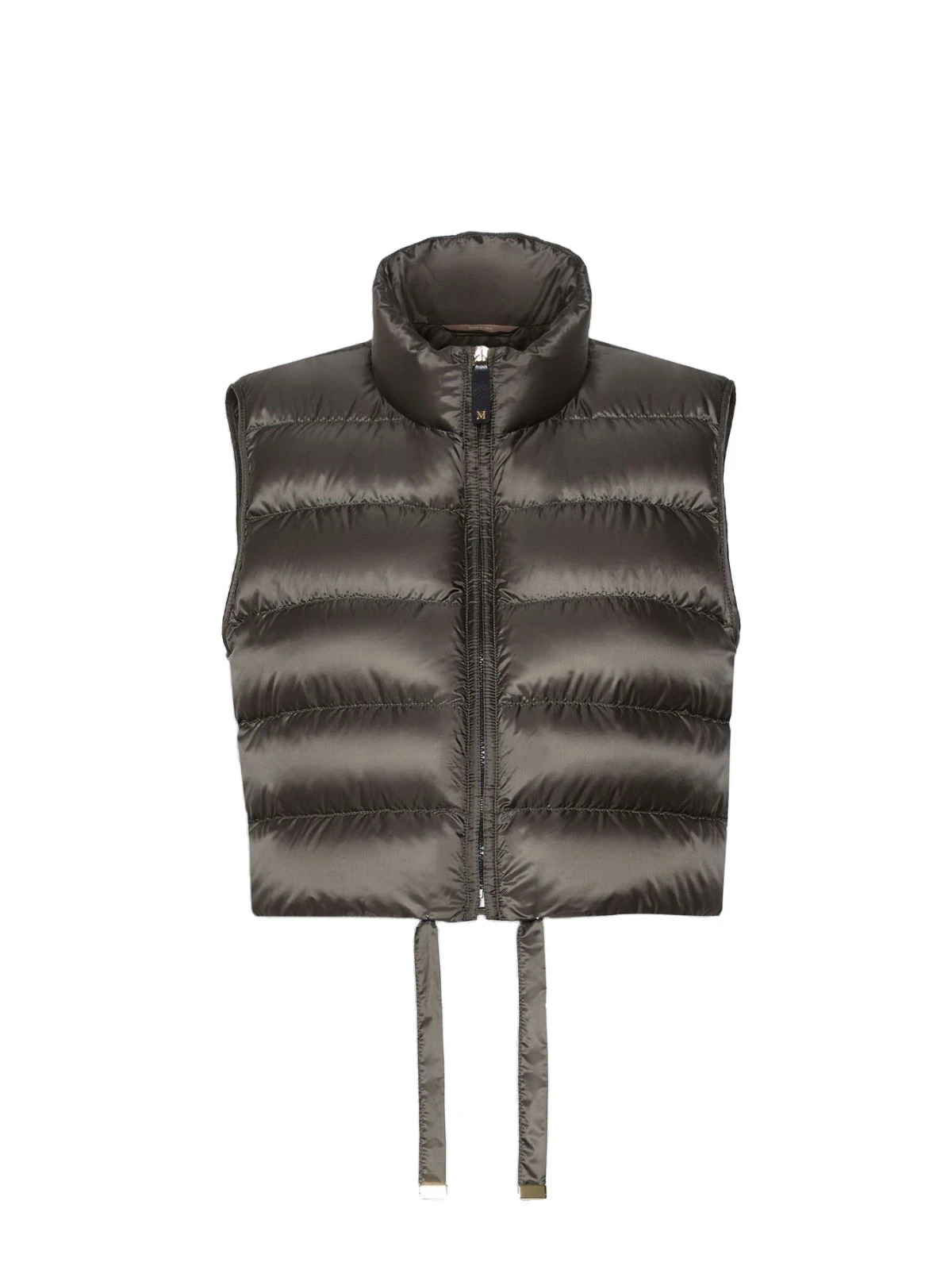 Max Mara Favilla Water-Repellent Padded Cropped Gilet in Khaki Max Mara Favilla Water-Repellent Padded Cropped Gilet in Khaki | Vests | Luxury Shoes