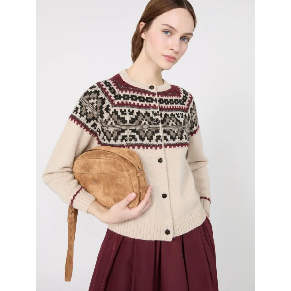 Max Mara Febe Alpaca Blend Cardigan in Ivory | Cardigan | Luxury Shoes 