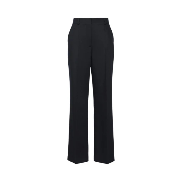 Max Mara Fenice Wool Cavalry Twill Trousers in Ultramarine | Tailored pants | Luxury Shoes 