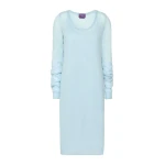 Max Mara Fervore Mohair Blend Midi Dress in Light Blue | Midi Dresses | Luxury Shoes 