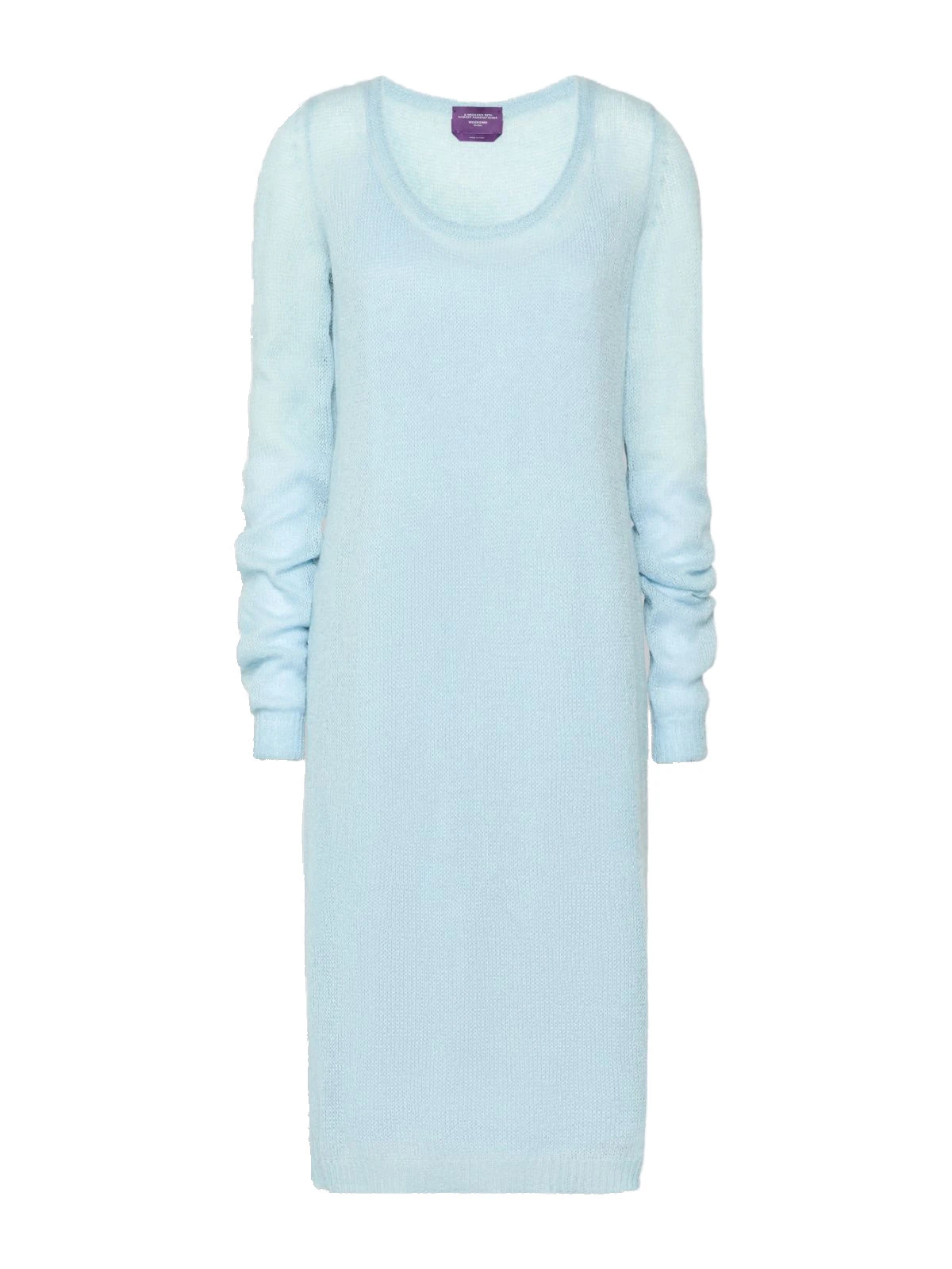 Max Mara Fervore Mohair Blend Midi Dress in Light Blue Max Mara Fervore Mohair Blend Midi Dress in Light Blue | Midi Dresses | Luxury Shoes