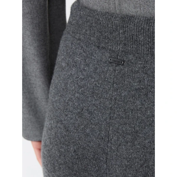 Max Mara Fiabe Wide Cashmere Trousers in Dark Grey | Wide leg pants | Luxury Shoes 
