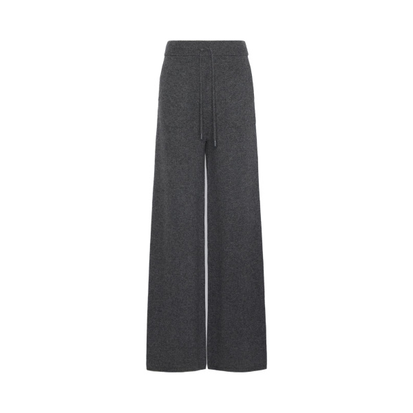 Max Mara Fiabe Wide Cashmere Trousers in Dark Grey | Wide leg pants | Luxury Shoes 