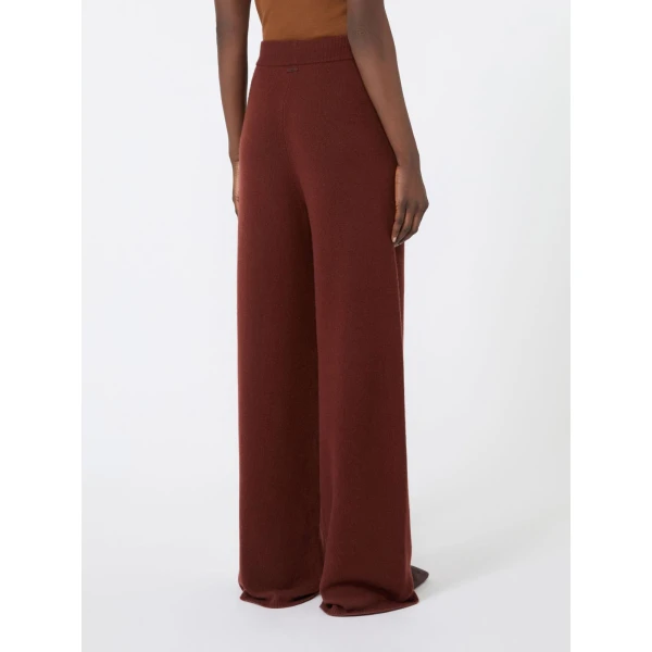 Max Mara Fiabe Wide Cashmere Trousers in Rust | Wide leg pants | Luxury Shoes 