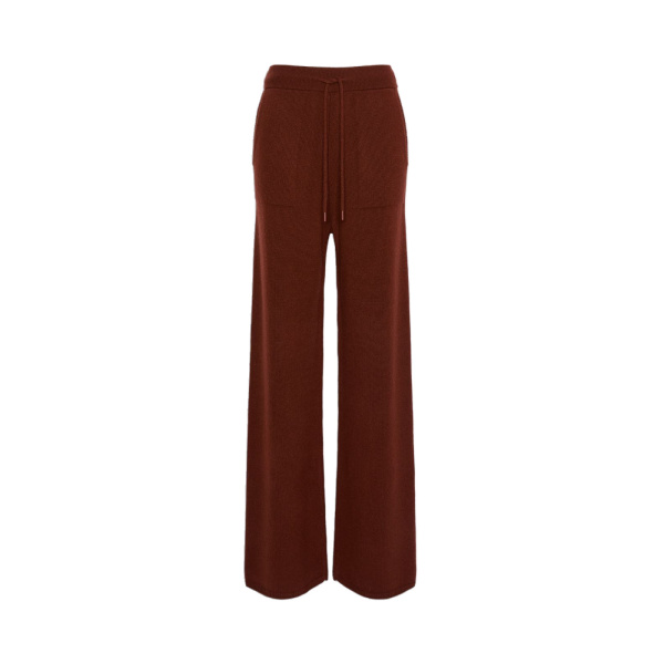 Max Mara Fiabe Wide Cashmere Trousers in Rust | Wide leg pants | Luxury Shoes 