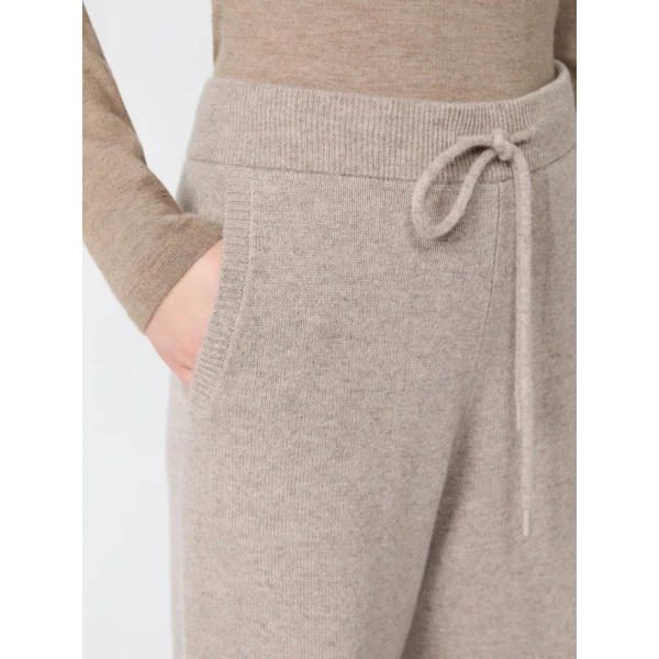 Max Mara Fiabe Wide Cashmere Trousers in Sand | Wide leg pants | Luxury Shoes 