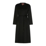 Max Mara Fiacre Wool, Cashmere and Silk Redingote Coat in Black | Wool Coat | Luxury Shoes 