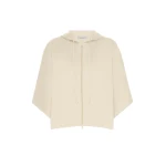 Max Mara Fidato Technical Cotton Jersey Boxy Sweater in Stone Grey | Sweaters | Luxury Shoes 