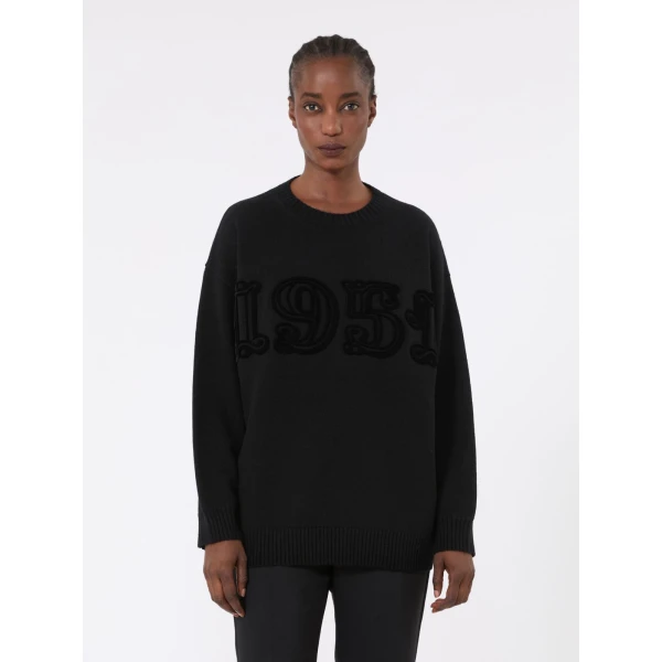 Max Mara Fido Wool and Cashmere Jumper in Black | Sweaters | Luxury Shoes 
