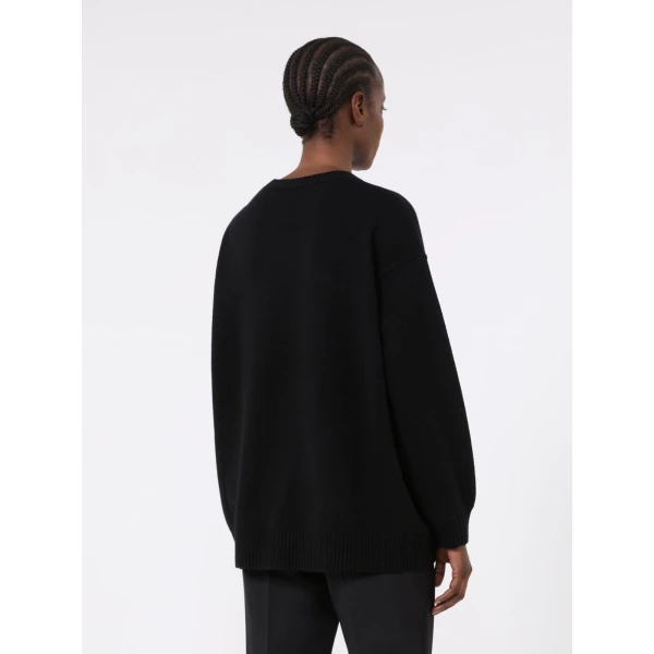 Max Mara Fido Wool and Cashmere Jumper in Black | Sweaters | Luxury Shoes 