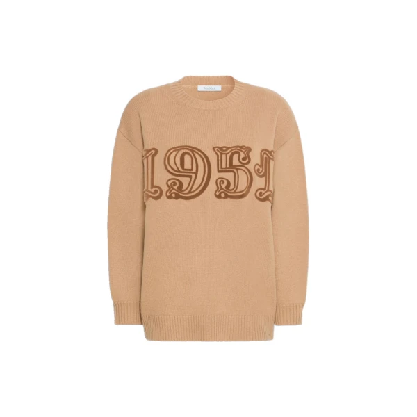 Fido Wool and Cashmere Jumper in Camel