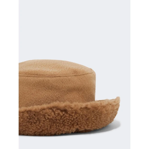 Max Mara Fiducia Reversible Camel Cloche Hat in Camel | Hats | Luxury Shoes 