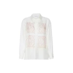 Max Mara Filtro Silk Print Shirt in Powder Pink | Shirts | Luxury Shoes 