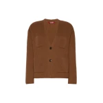 Max Mara Filtro Wool and Cashmere Cardigan in Tobacco | Cardigan | Luxury Shoes 