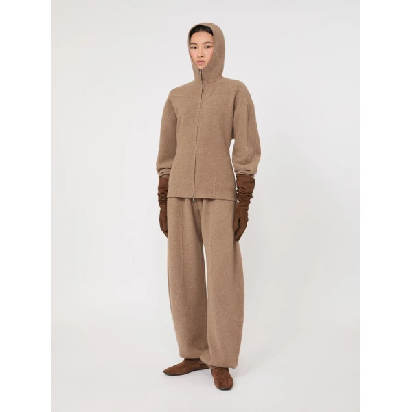 Max Mara Filtro Wool and Cashmere Jersey Sweatshirt in Beige | Sweaters | Luxury Shoes 