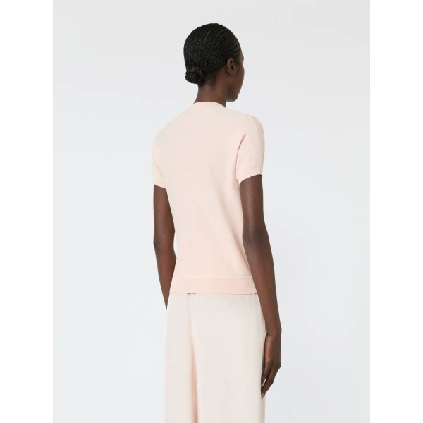 Max Mara Finito Viscose Crepe Cardigan in Pink | Cardigan | Luxury Shoes 