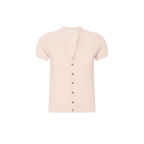 Max Mara Finito Viscose Crepe Cardigan in Pink | Cardigan | Luxury Shoes 